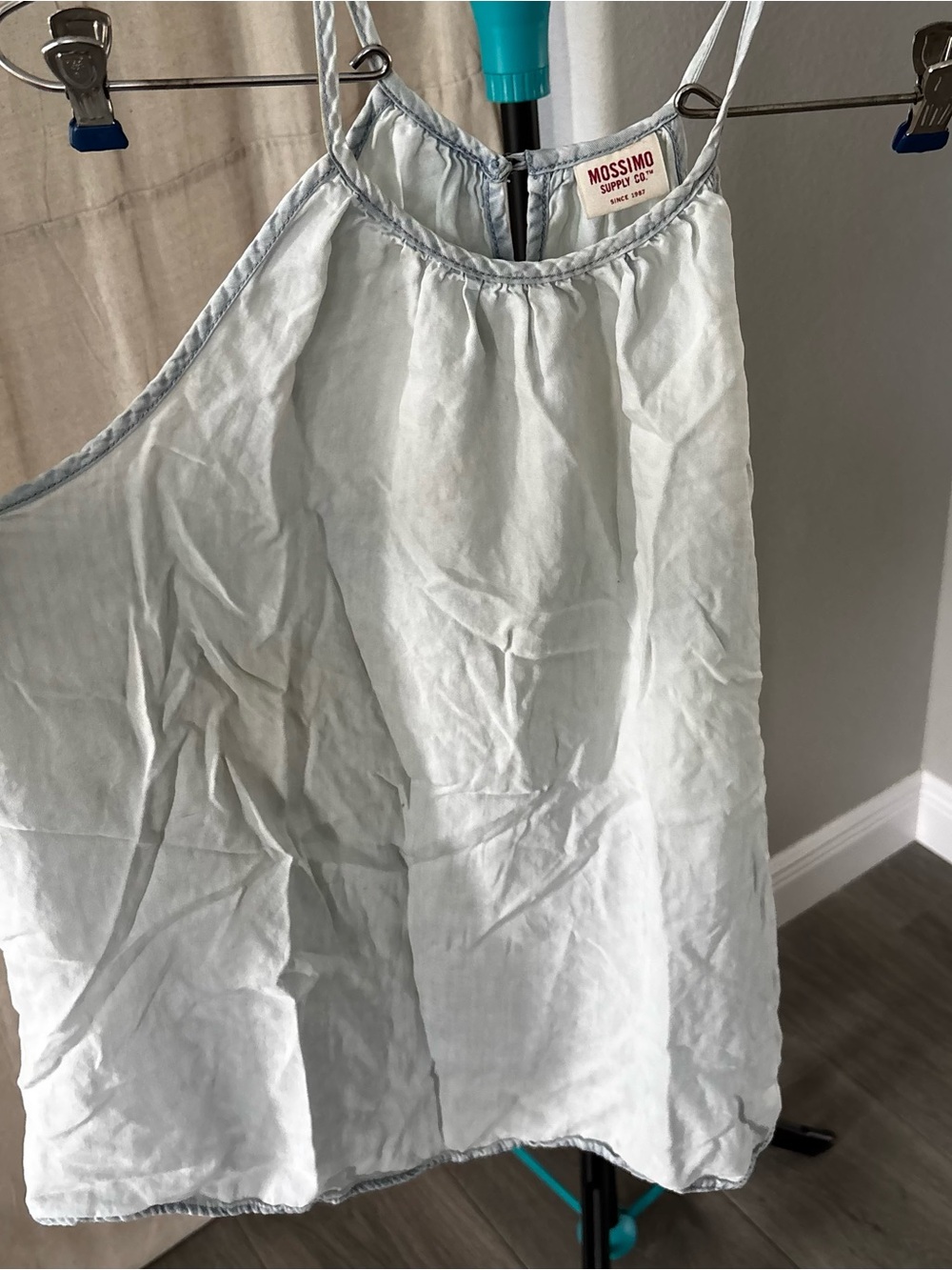 Light Blue Sleeveless Linen Tank - Mossimo - Picture 2 of 7